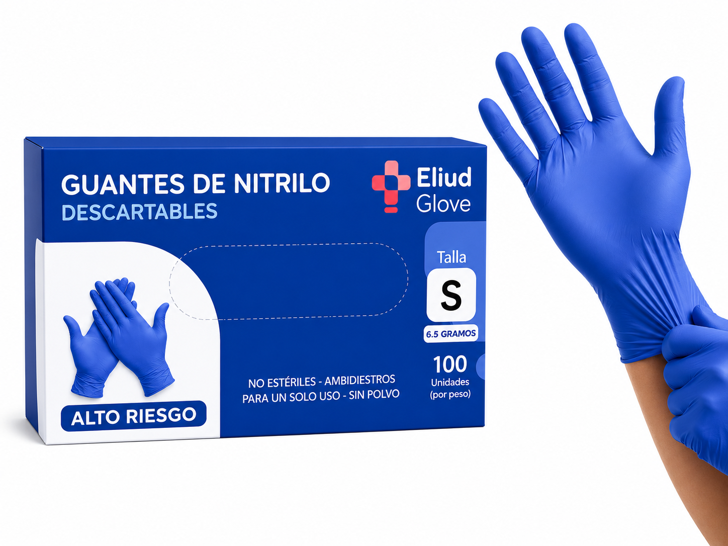 Nitrilo Alto Riesgo · Azul Cobalto · Eliud